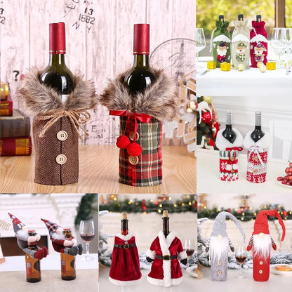 Christmas Wine Bottle Covers