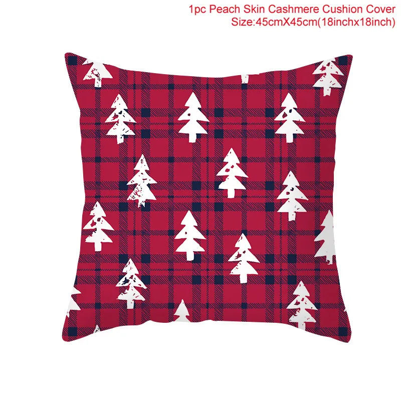 Modern Linen Christmas Pillow Case/Covers