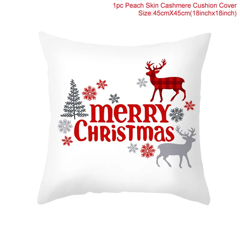 Modern Linen Christmas Pillow Case/Covers