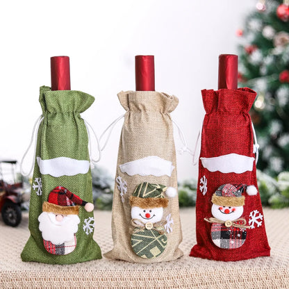 Christmas Wine Bottle Covers