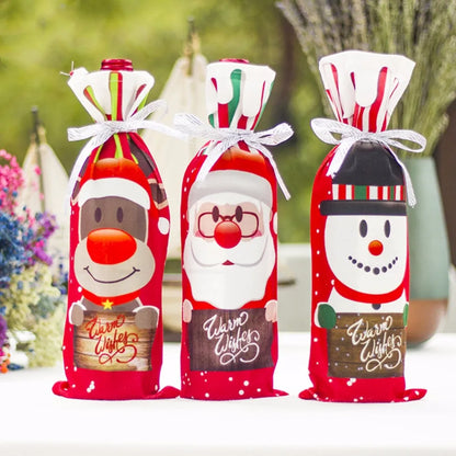 Christmas Wine Bottle Covers