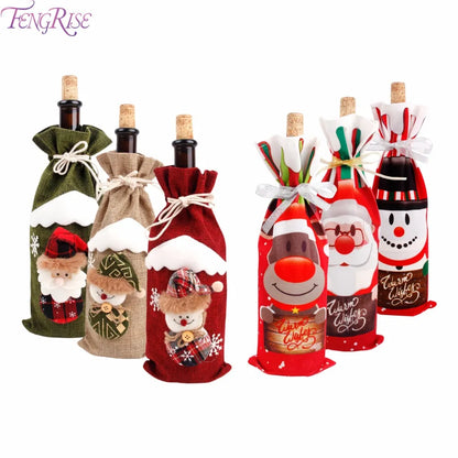 Christmas Wine Bottle Covers