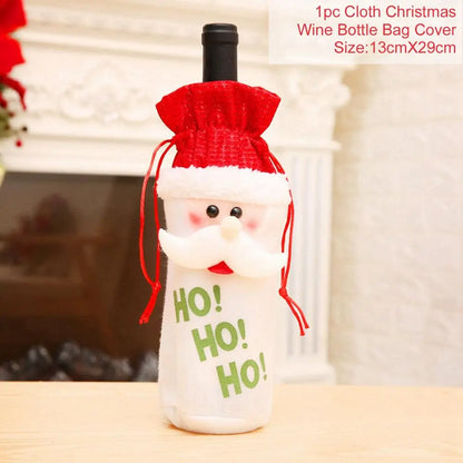 Christmas Wine Bottle Covers