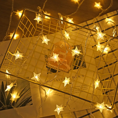 LED String Christmas Star Lights