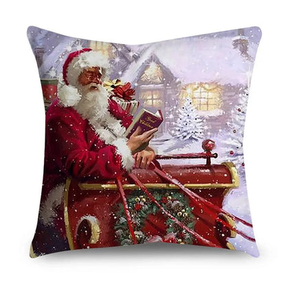 Modern Linen Christmas Pillow Case/Covers