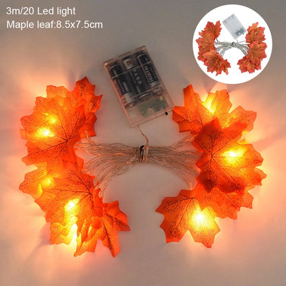 LED Maple Leaf Light String