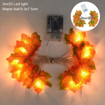 LED Maple Leaf Light String