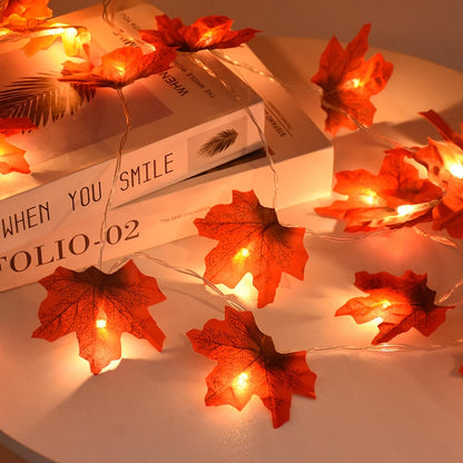 LED Maple Leaf Light String