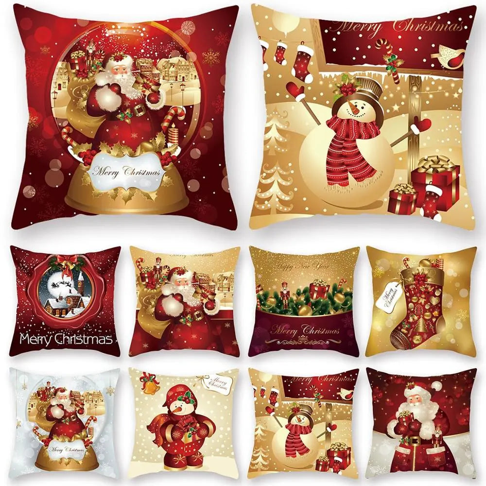 Modern Linen Christmas Pillow Case/Covers