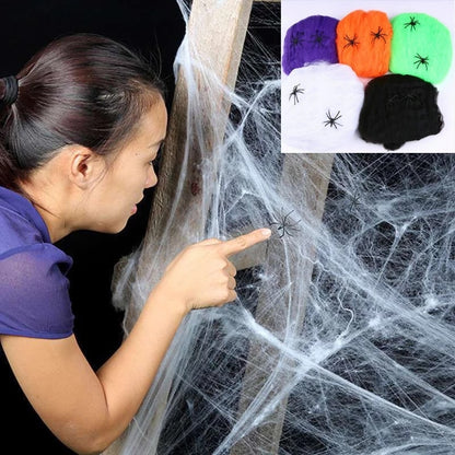 Halloween Decoration Stretchy Cobweb/Spider Web