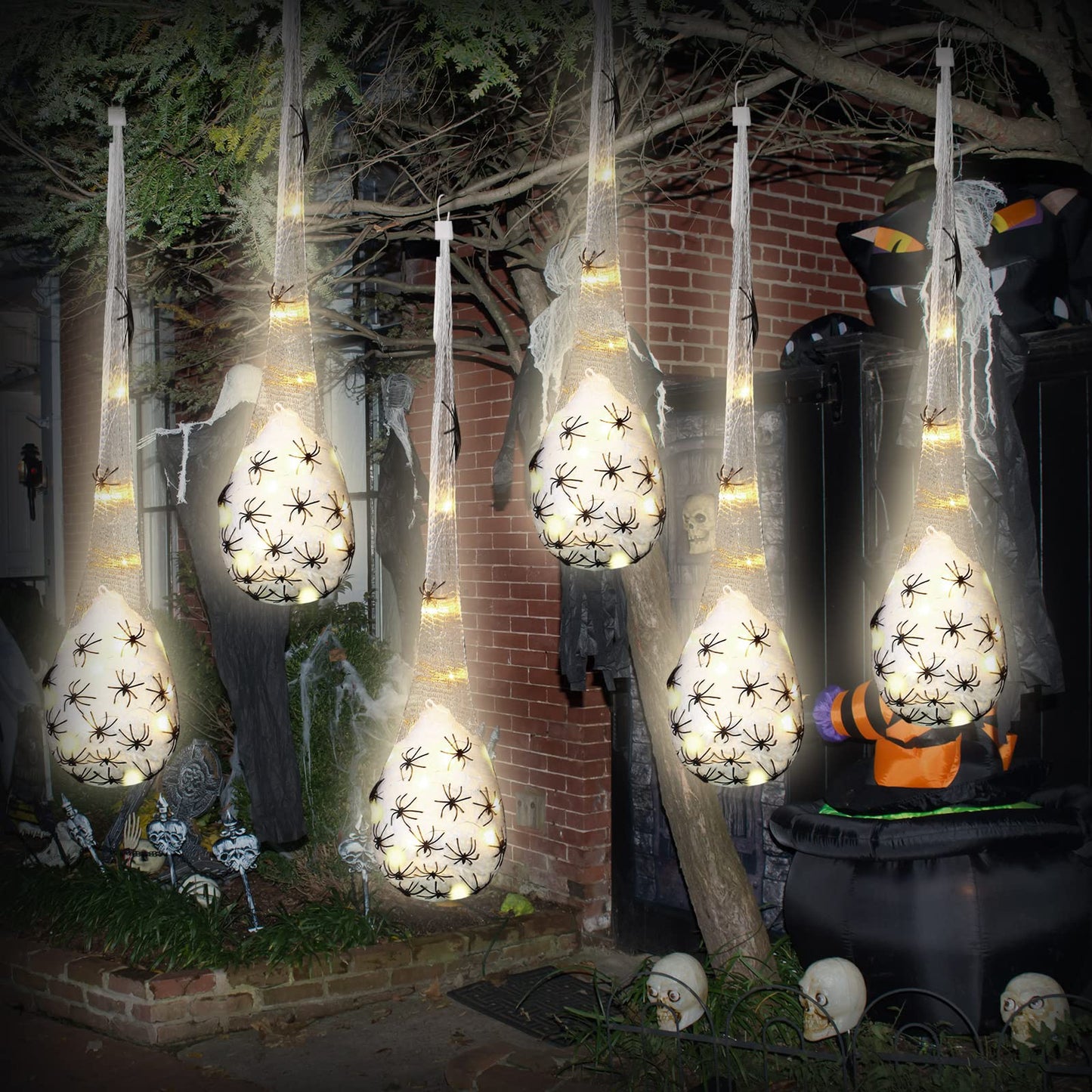 Hanging Light up Spider Egg Sacs